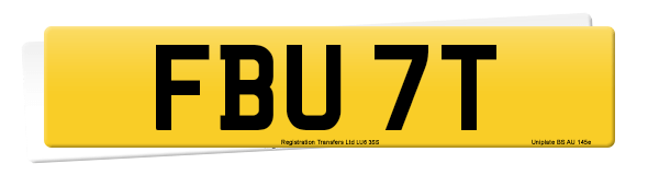 Registration number FBU 7T